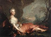 NATTIER, Jean-Marc Marie Adelaide of France as Diana sg oil on canvas